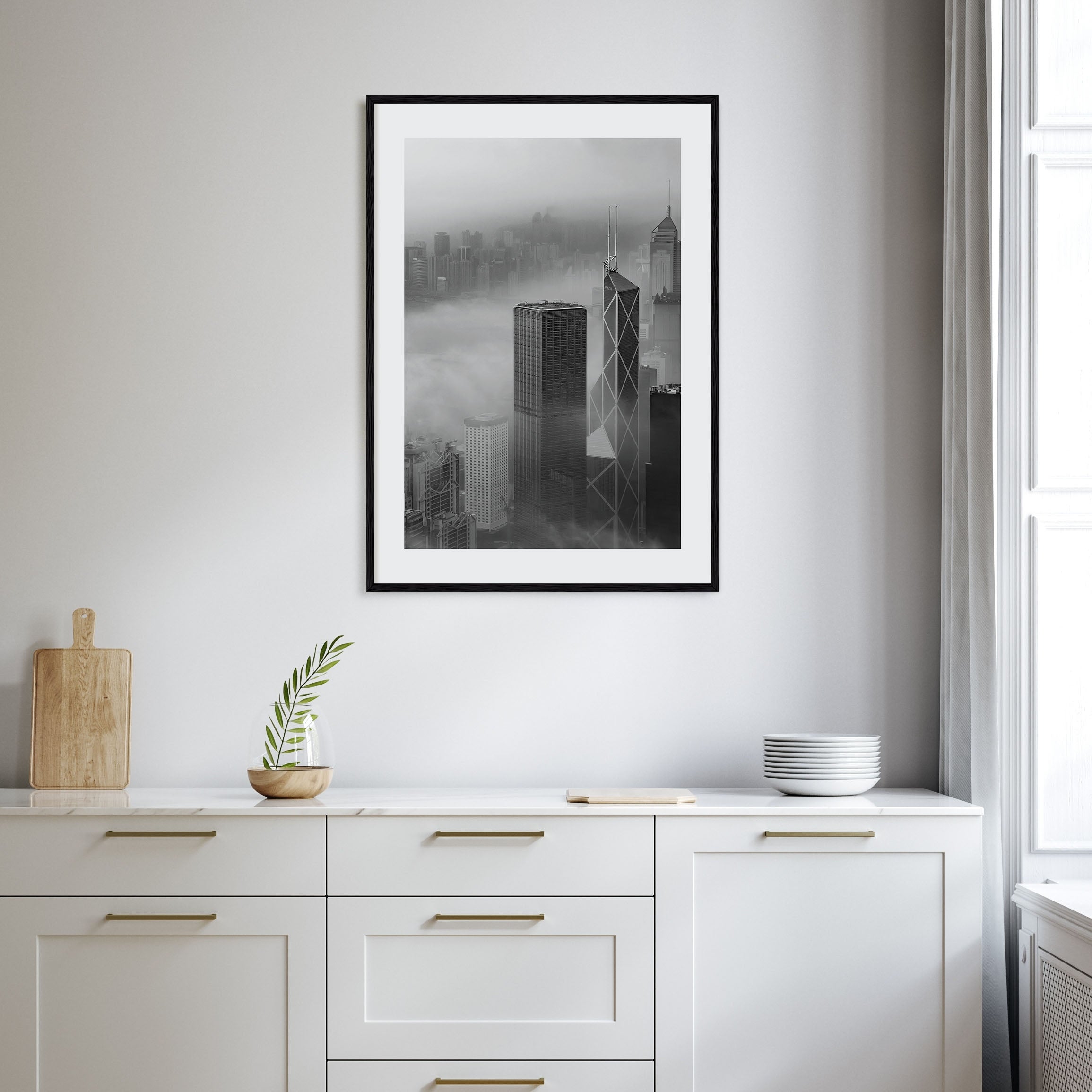 Hong Kong Photo B&W No 2 Poster