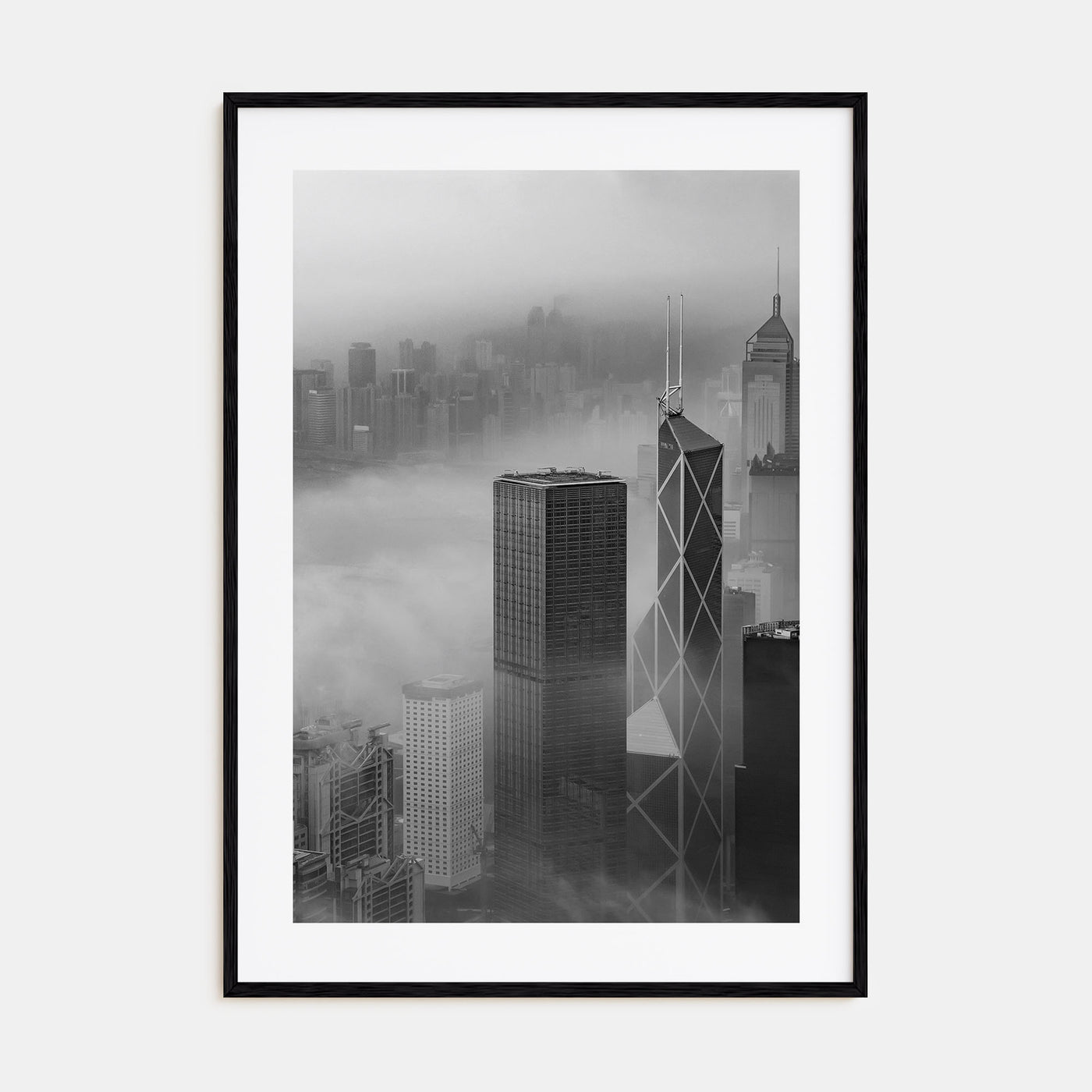 Hong Kong Photo B&W No 2 Poster
