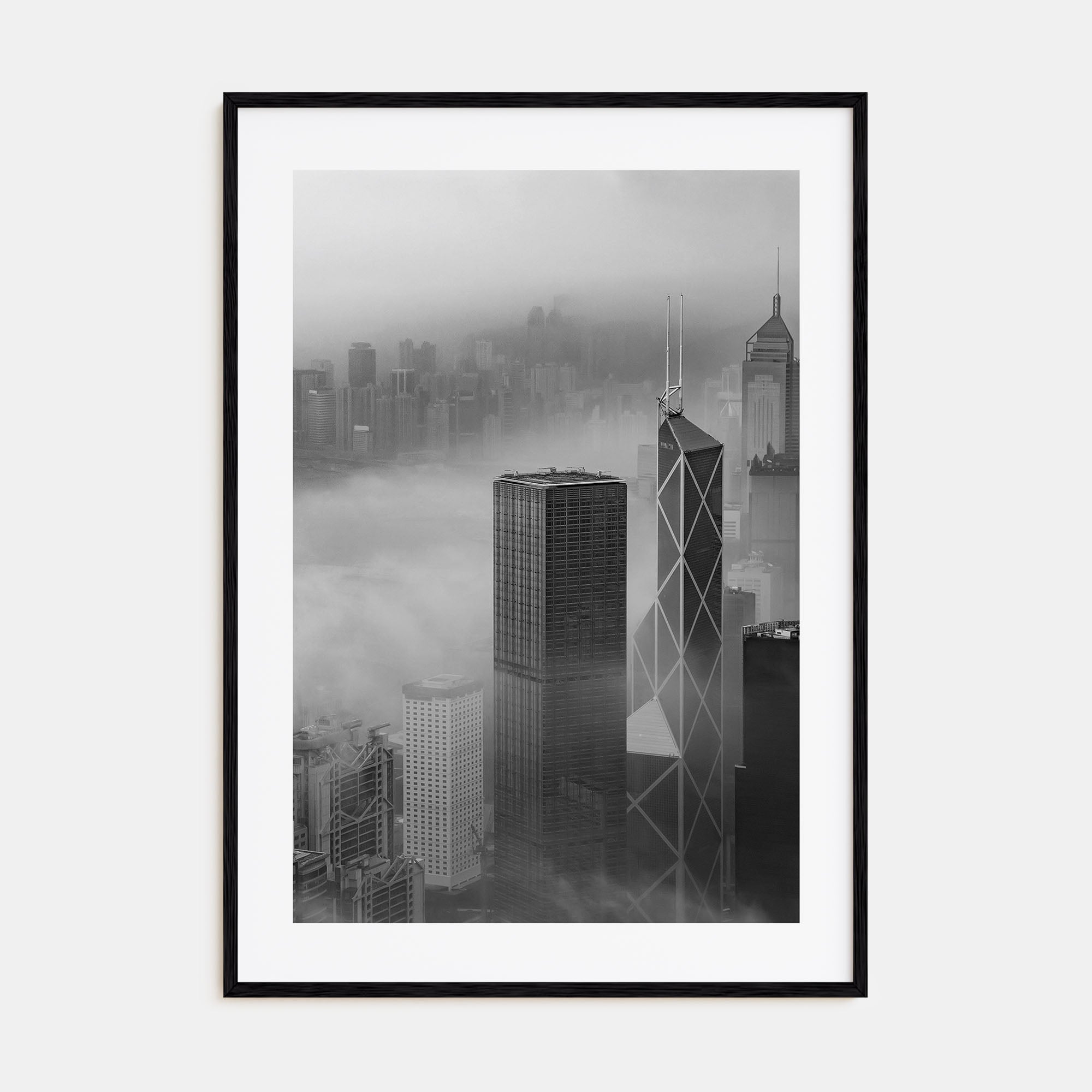 Hong Kong Photo B&W No 2 Poster