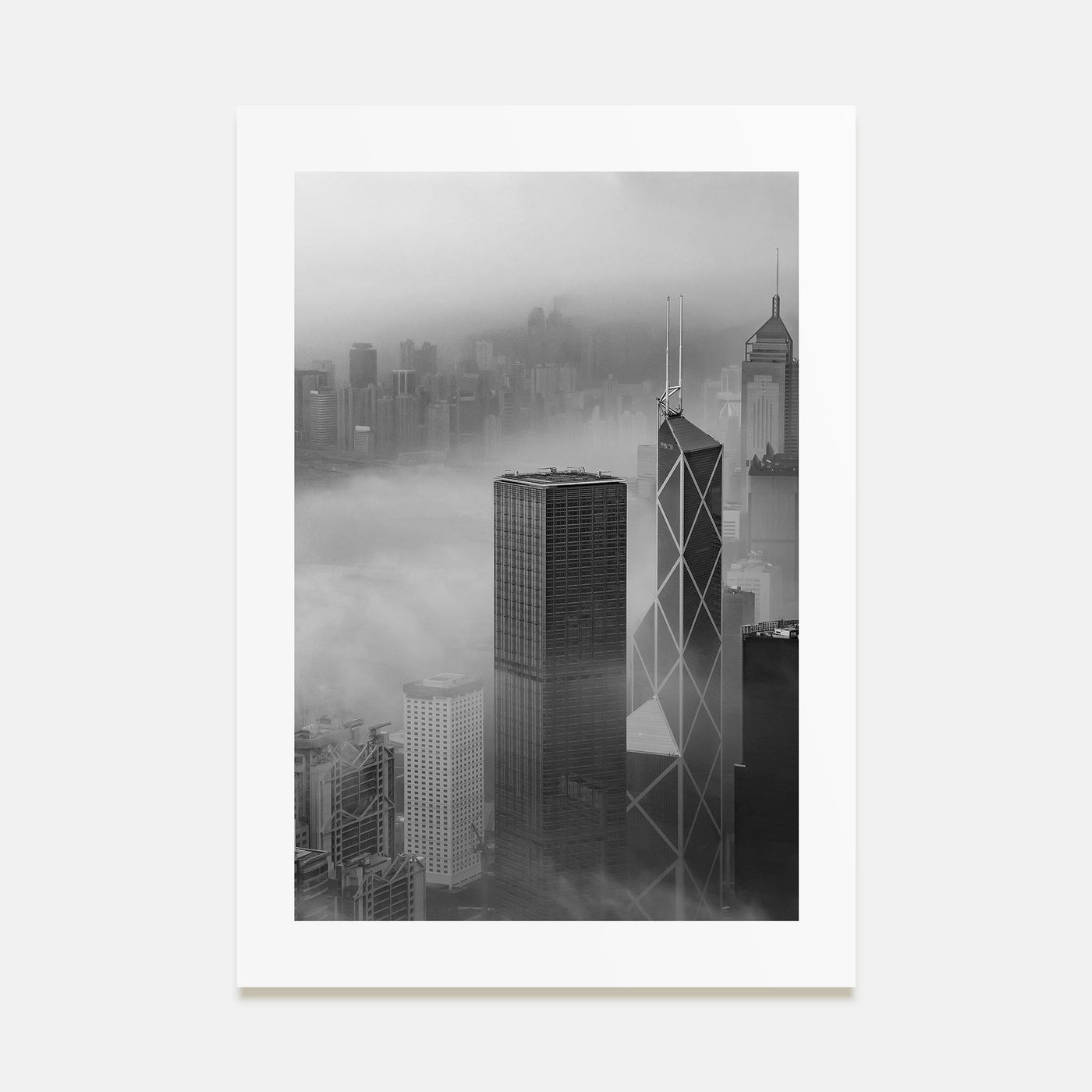 Hong Kong Photo B&W No 2 Poster