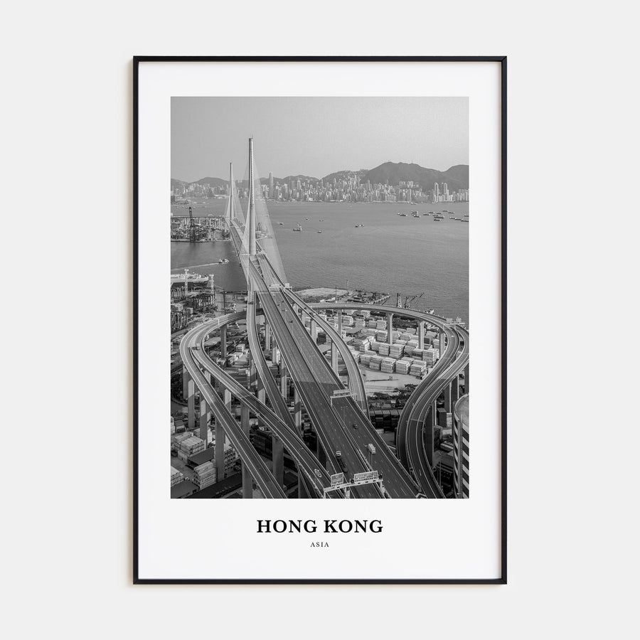 Hong Kong Portrait B&W No 1 Poster
