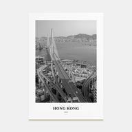 Hong Kong Portrait B&W No 1 Poster