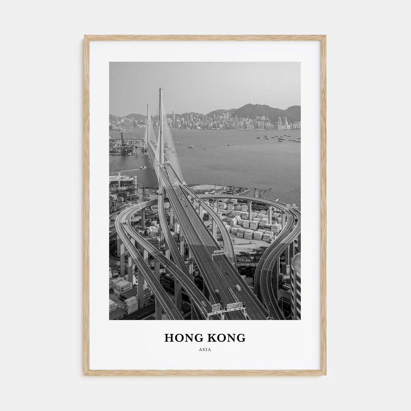 Hong Kong Portrait B&W No 1 Poster