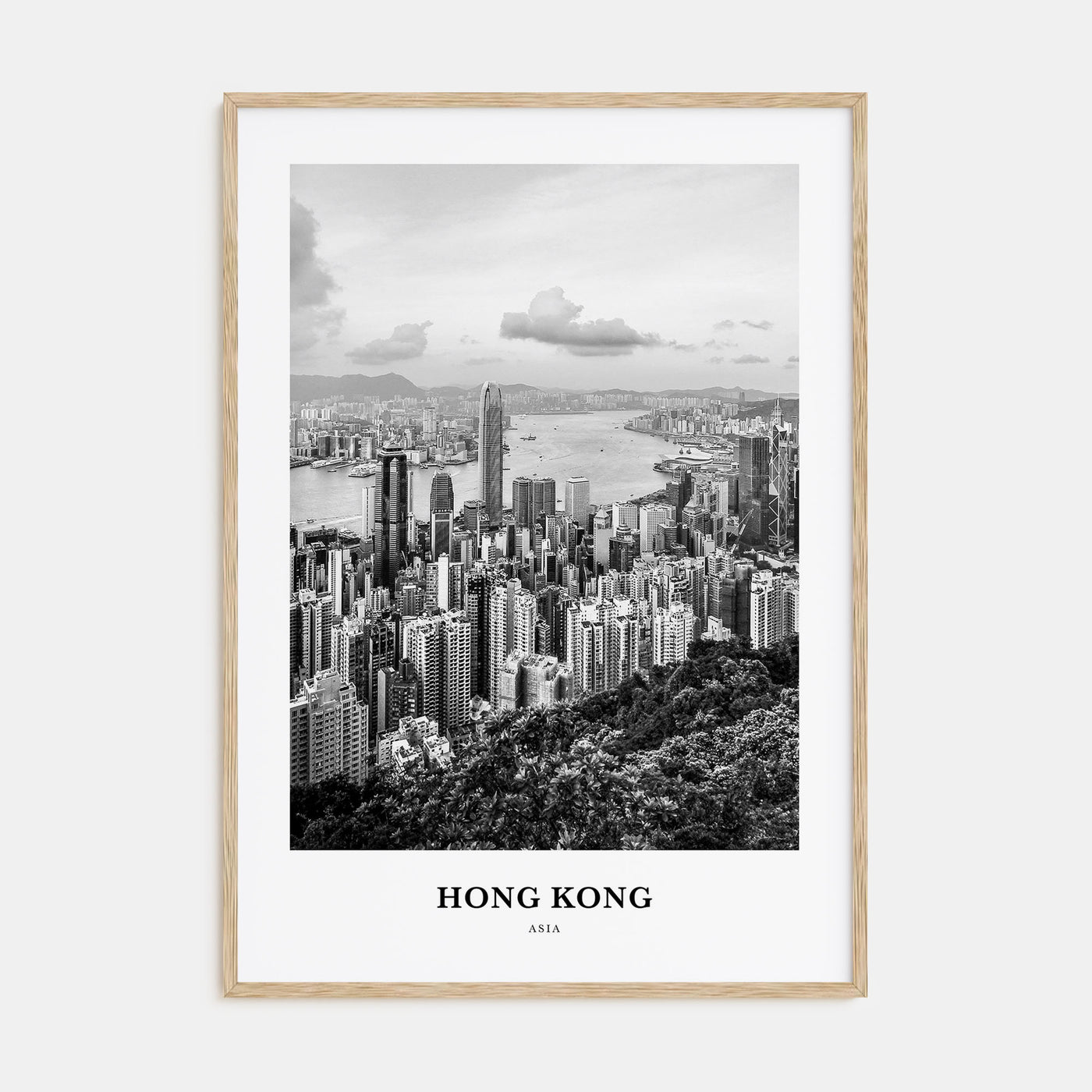 Hong Kong Portrait B&W No 2 Poster