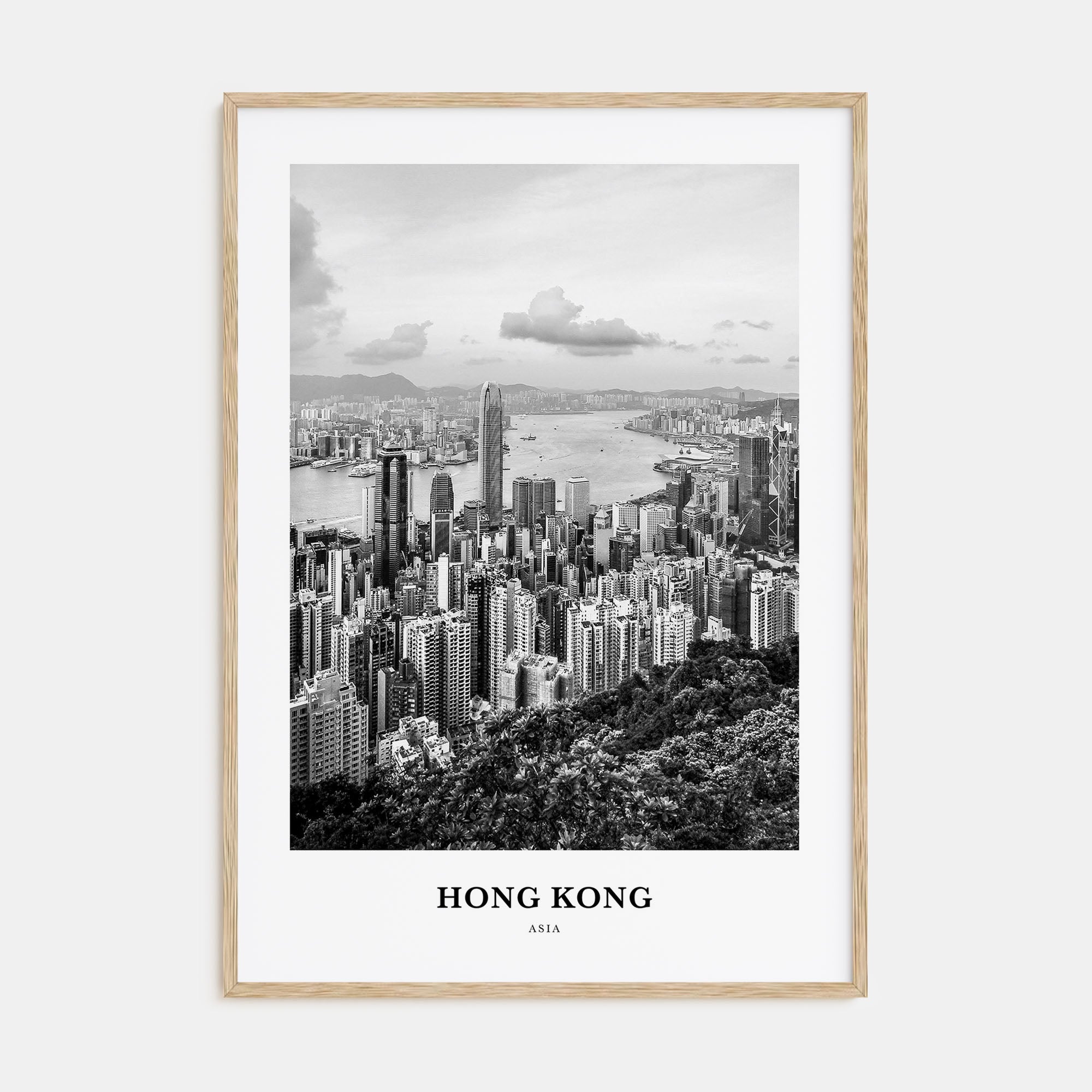 Hong Kong Portrait B&W No 2 Poster