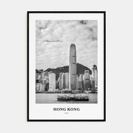 Hong Kong Portrait B&W No 3 Poster