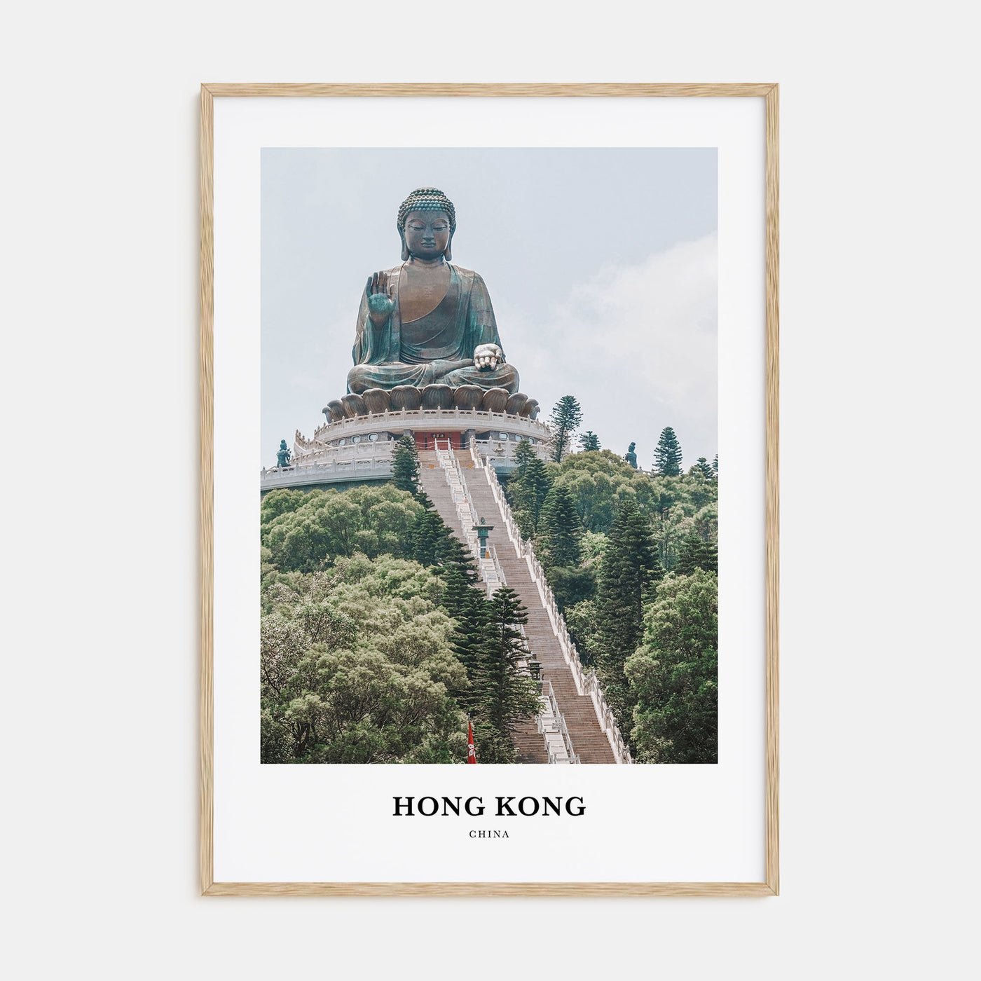 Hong Kong Portrait Color Poster