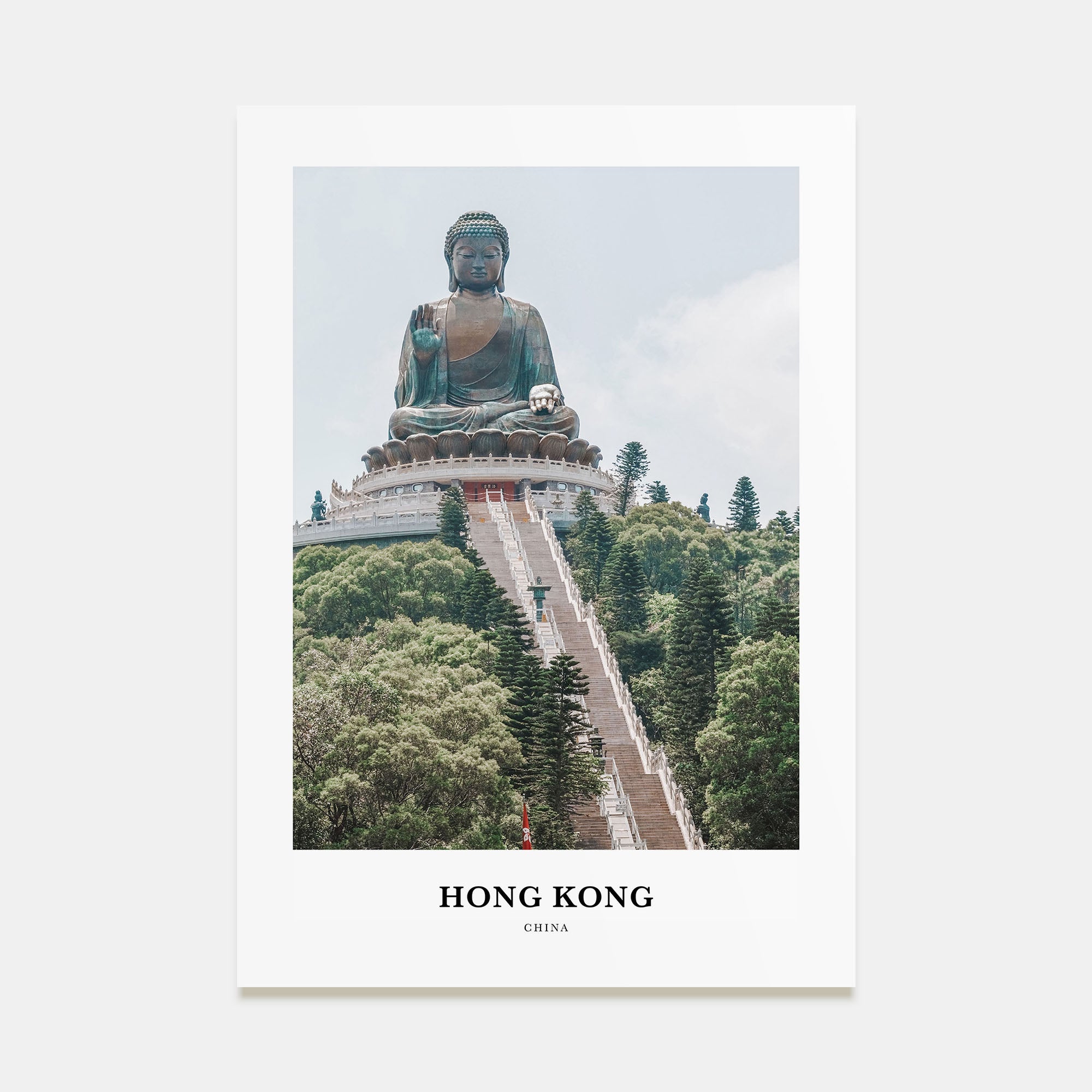 Hong Kong Portrait Color Poster