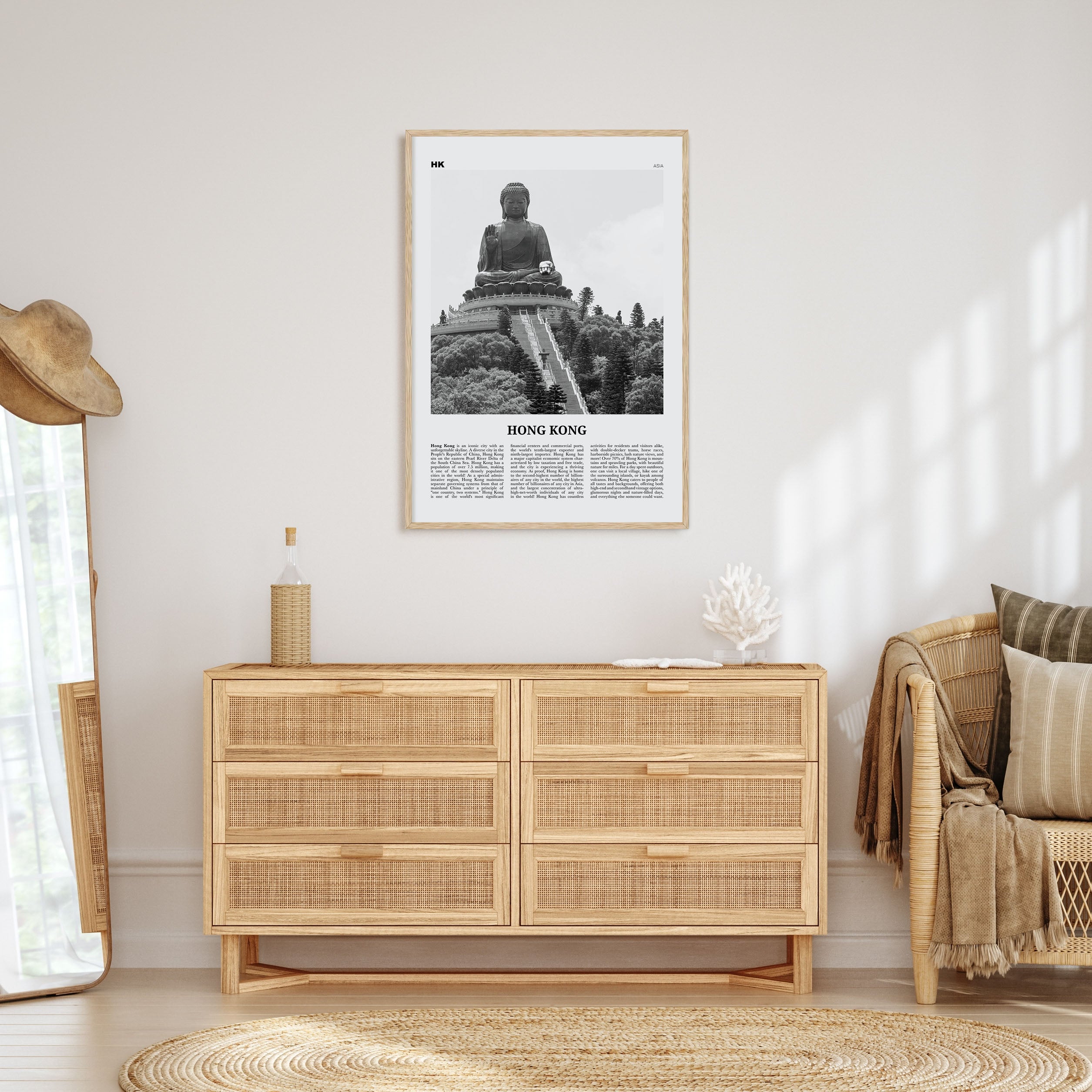 Hong Kong Travel B&W No 4 Poster