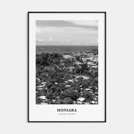 Honiara Portrait B&W Poster