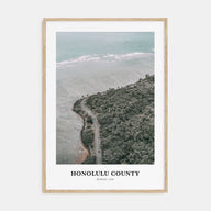 Honolulu County Portrait Color Poster