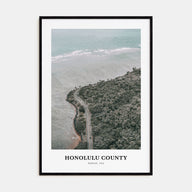Honolulu County Portrait Color Poster
