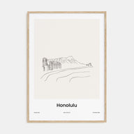 Honolulu Drawn Poster