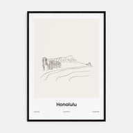 Honolulu Drawn Poster