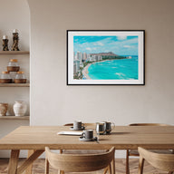 Honolulu Landscape Color Poster