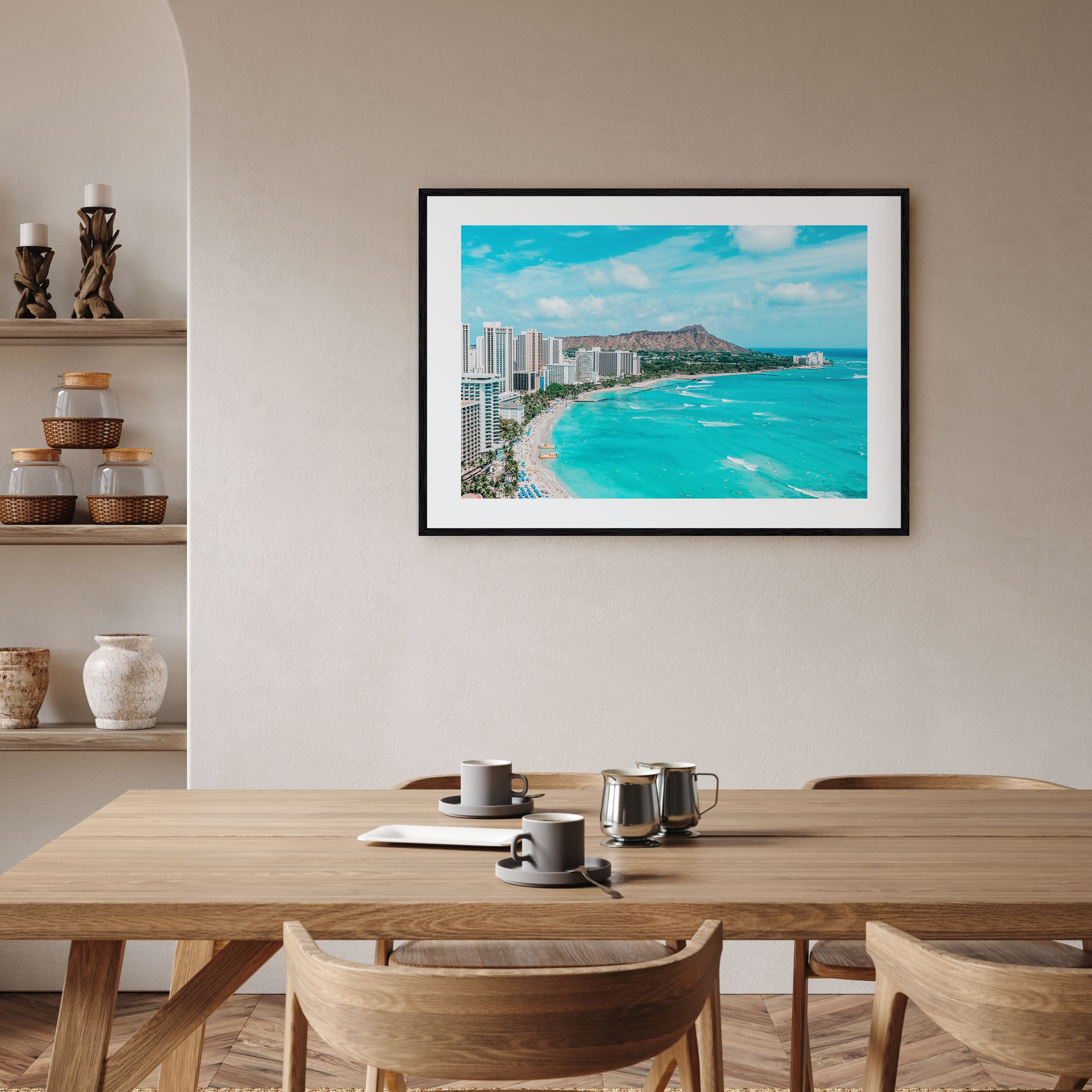 Honolulu Landscape Color Poster