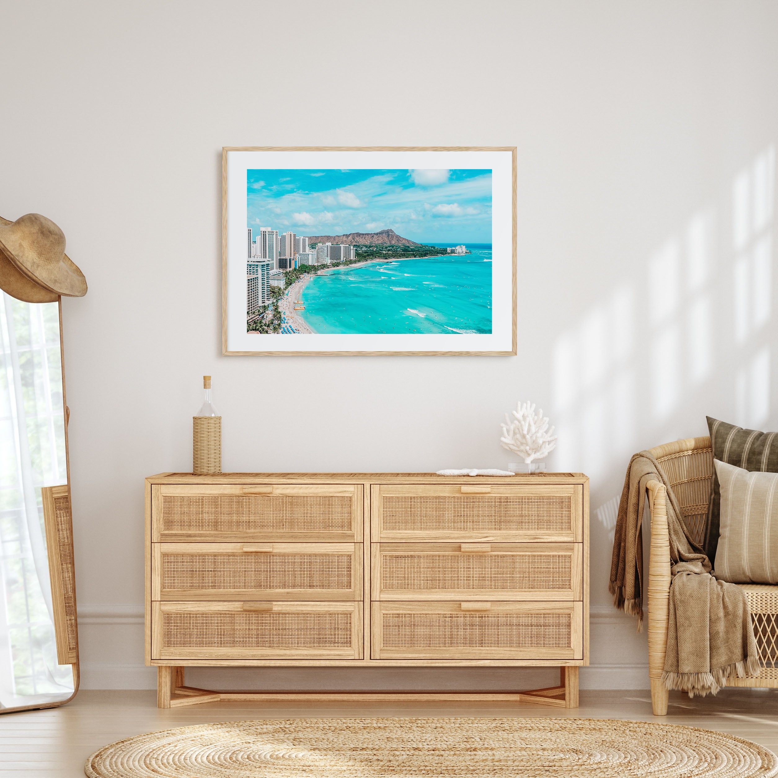 Honolulu Landscape Color Poster