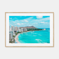 Honolulu Landscape Color Poster