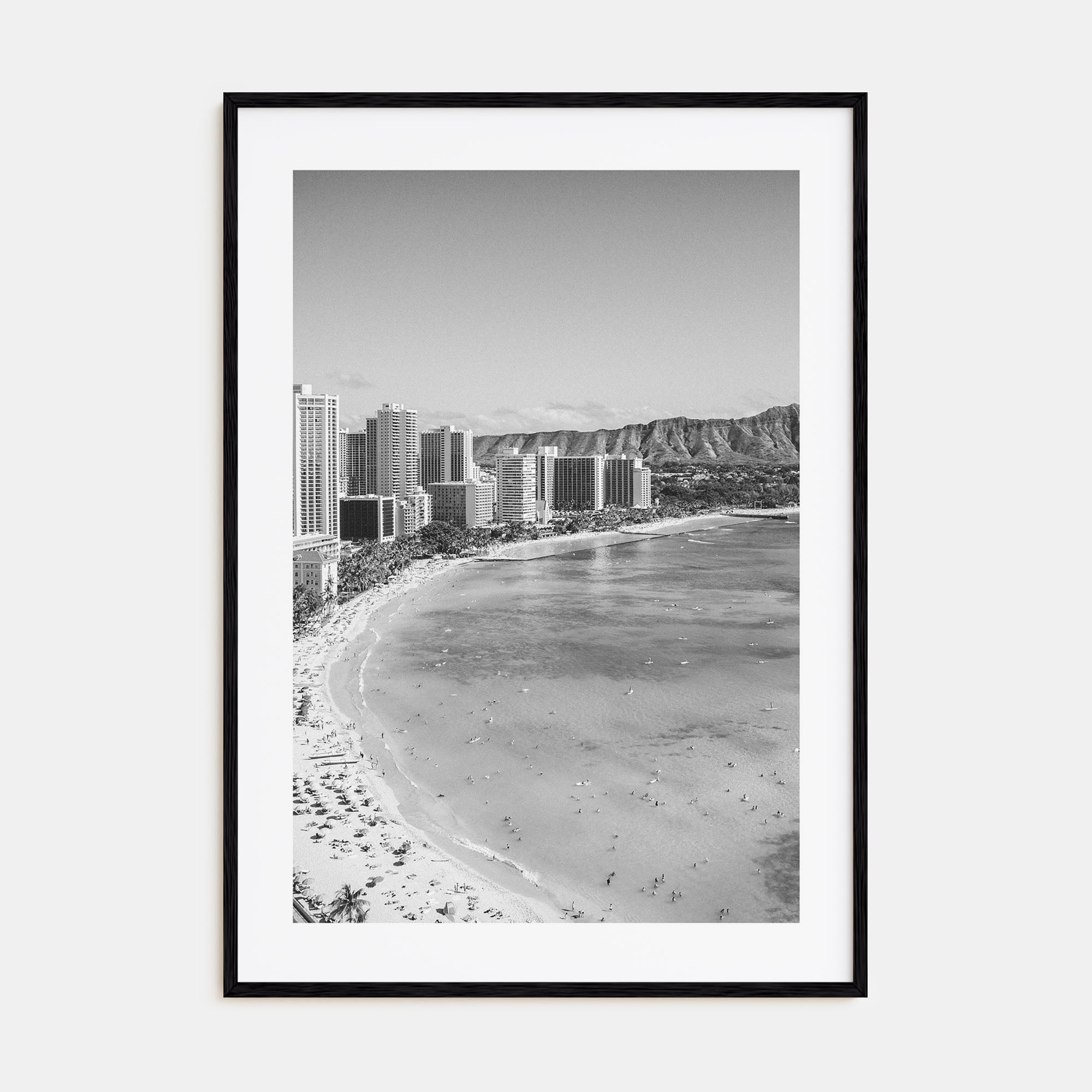 Honolulu Photo B&W No 1 Poster