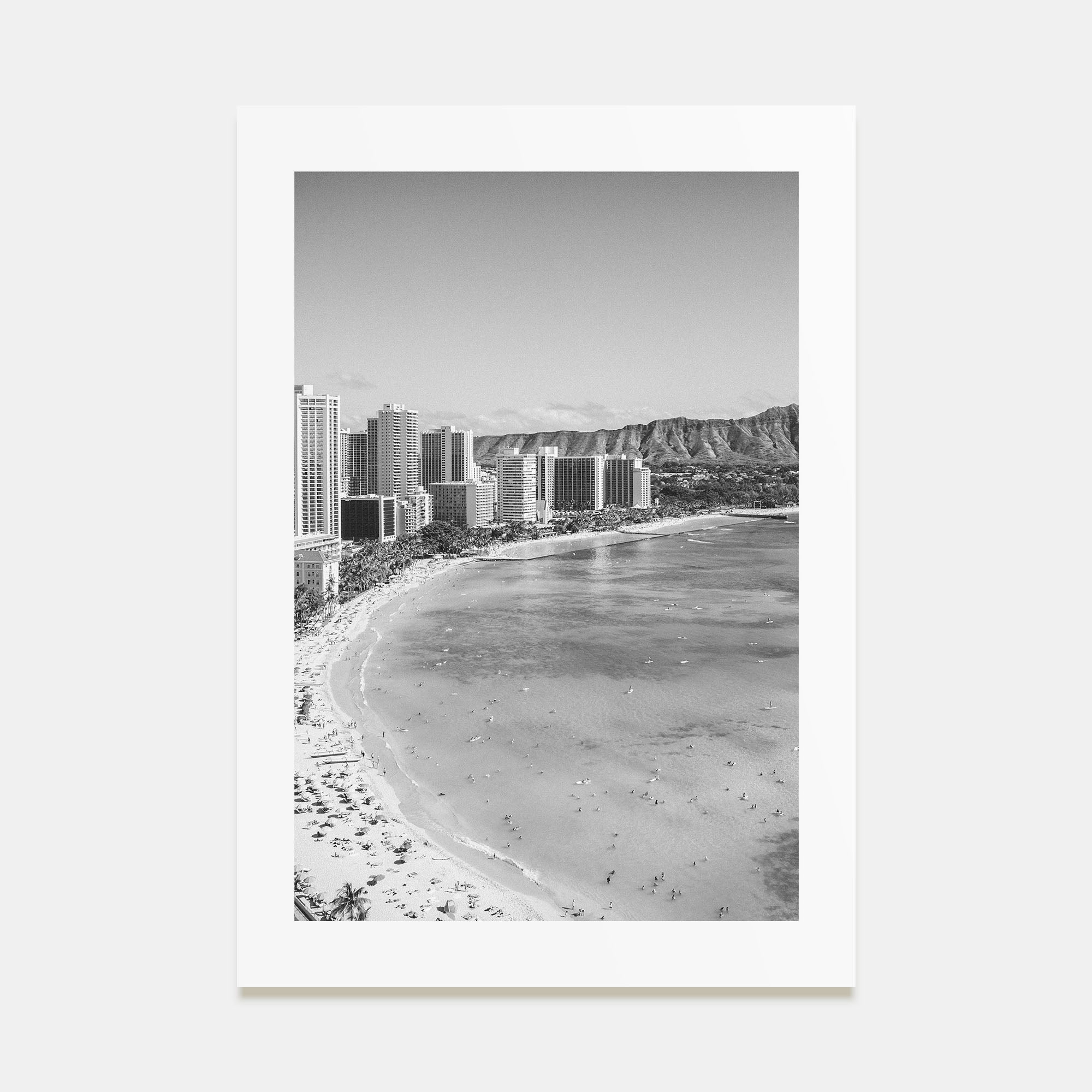 Honolulu Photo B&W No 1 Poster