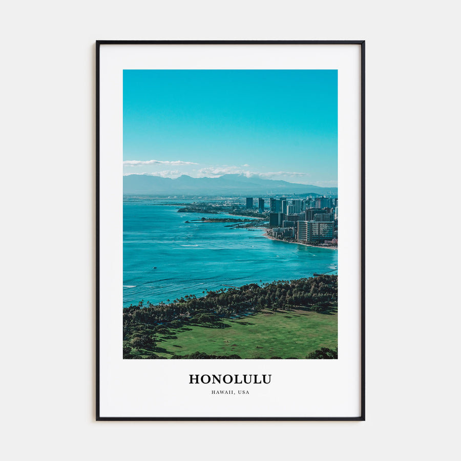 Honolulu Portrait Color Poster