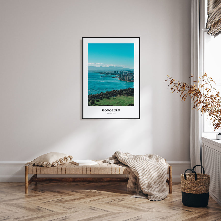 Honolulu Portrait Color Poster