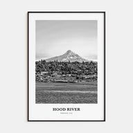 Hood River Portrait B&W Poster