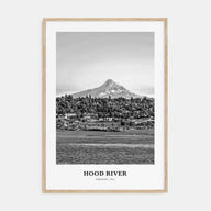 Hood River Portrait B&W Poster