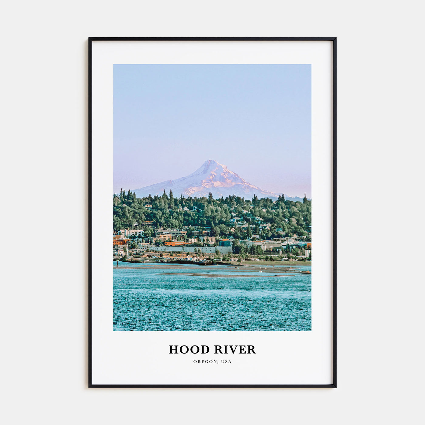 Hood River Portrait Color Poster
