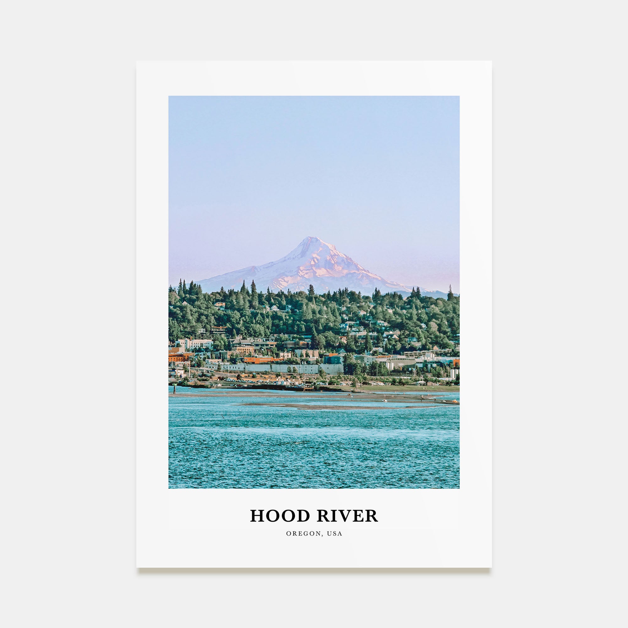 Hood River Portrait Color Poster