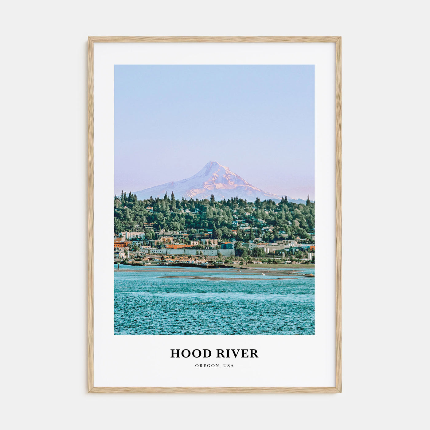 Hood River Portrait Color Poster