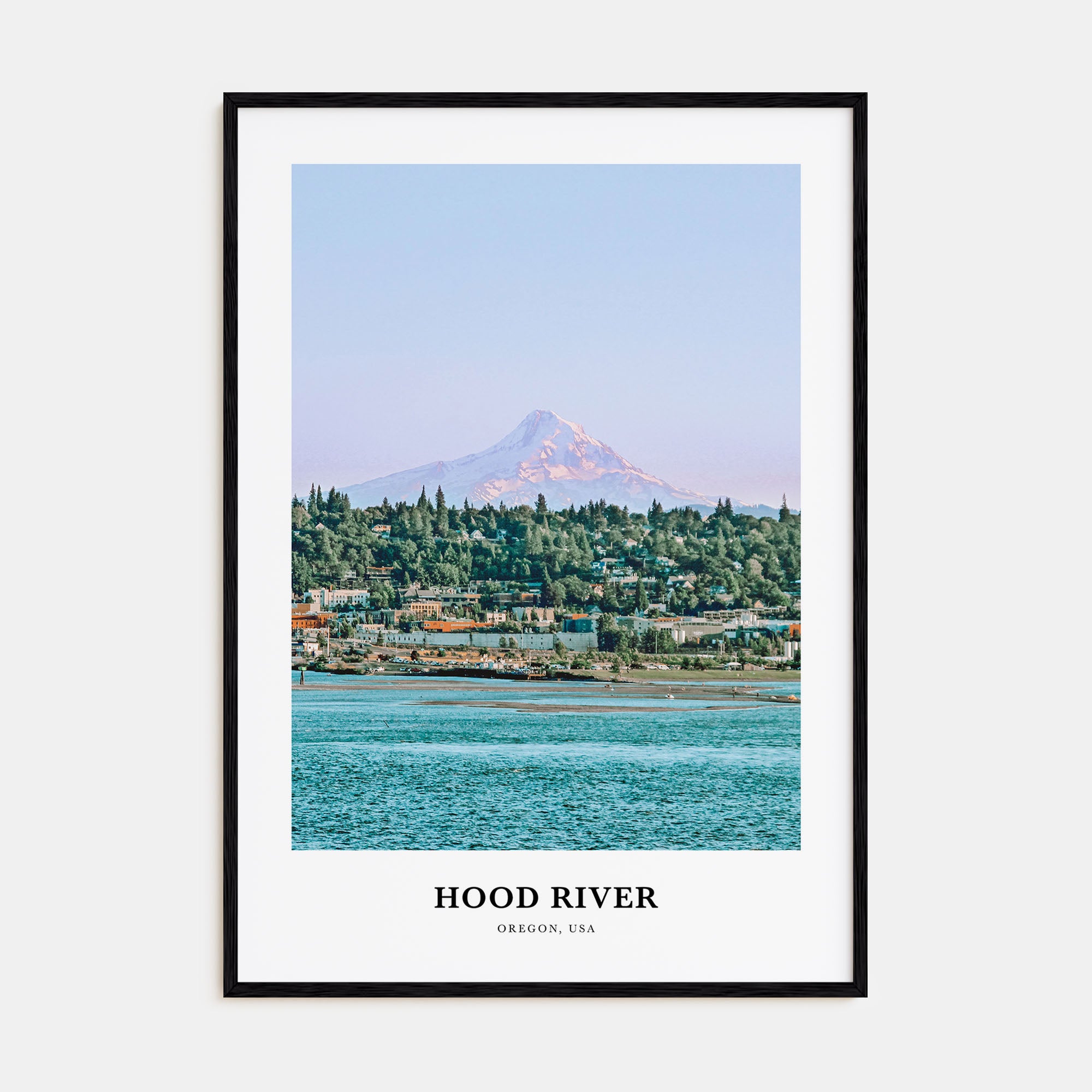 Hood River Portrait Color Poster