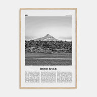 Hood River Travel B&W Poster