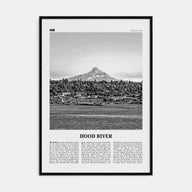 Hood River Travel B&W Poster