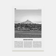 Hood River Travel B&W Poster