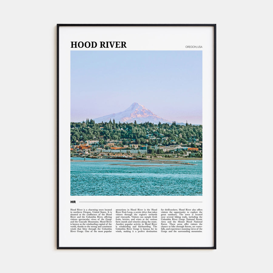 Hood River Travel Color Poster