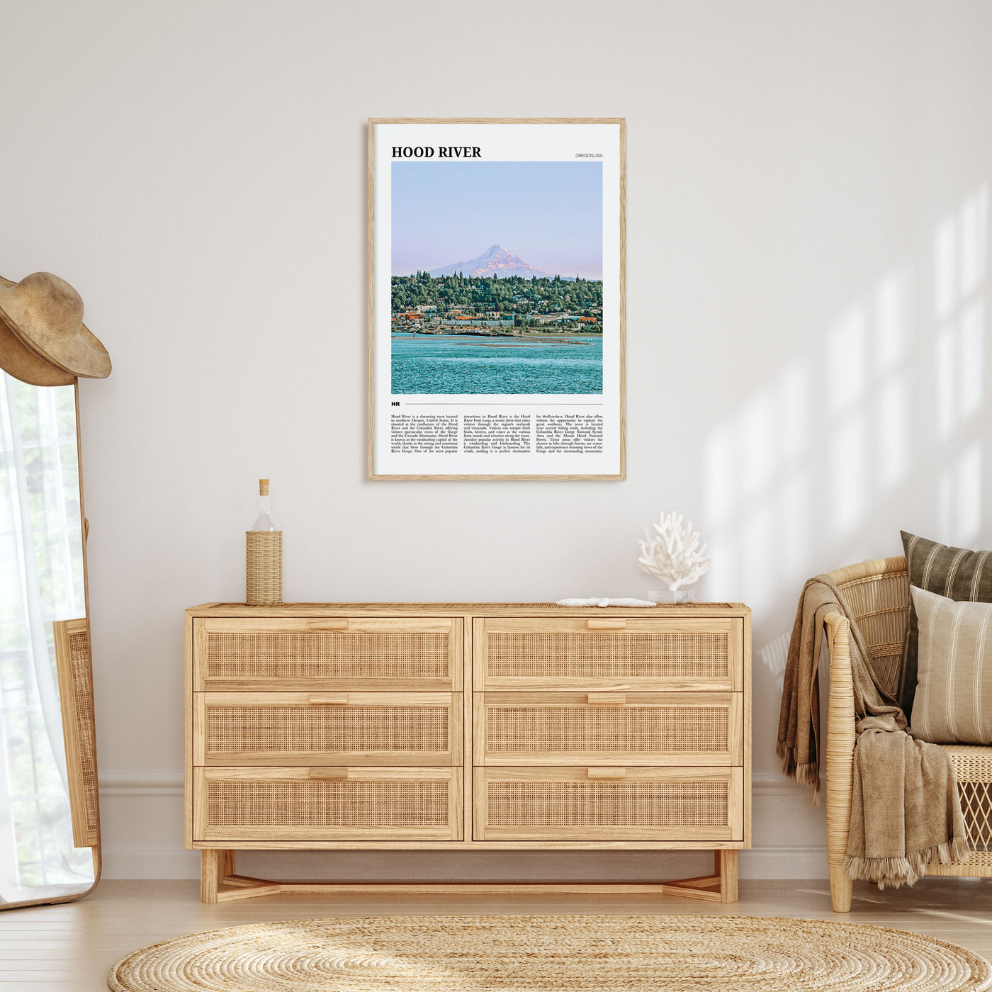 Hood River Travel Color Poster