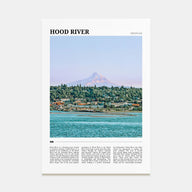 Hood River Travel Color Poster