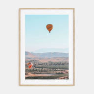 Hot Air Balloon Photo Color No 2 Poster