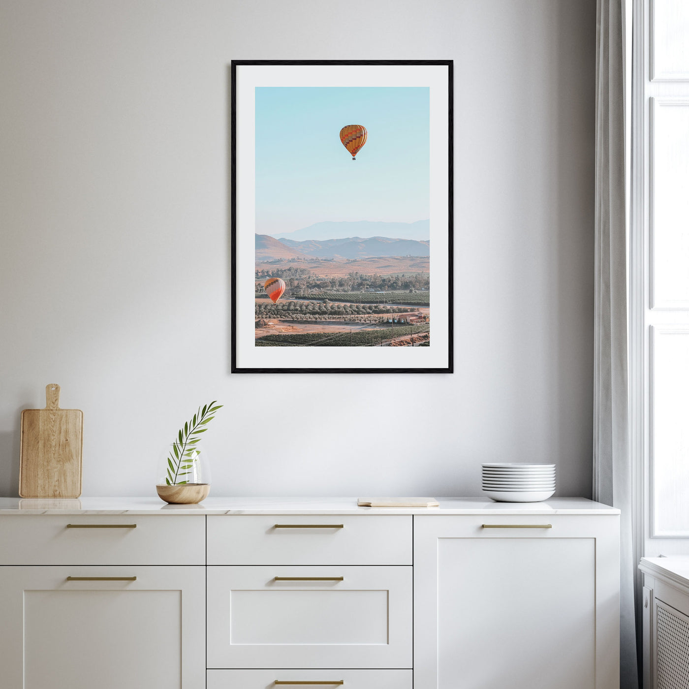 Hot Air Balloon Photo Color No 2 Poster