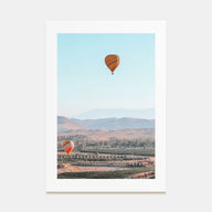Hot Air Balloon Photo Color No 2 Poster