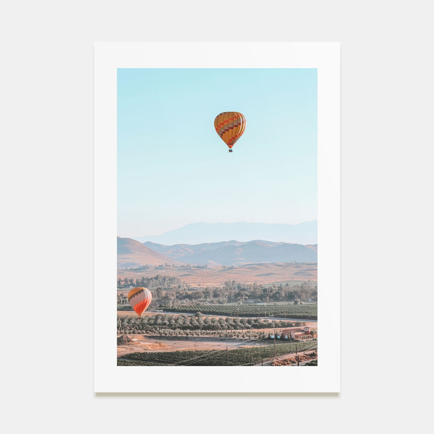 Hot Air Balloon Photo Color No 2 Poster