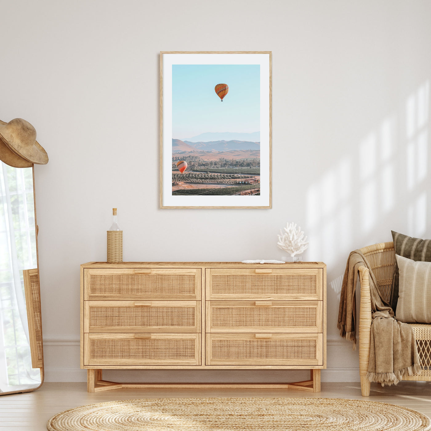 Hot Air Balloon Photo Color No 2 Poster