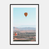 Hot Air Balloon Photo Color No 2 Poster