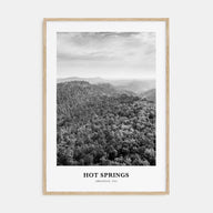Hot Springs Portrait B&W Poster