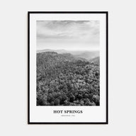 Hot Springs Portrait B&W Poster