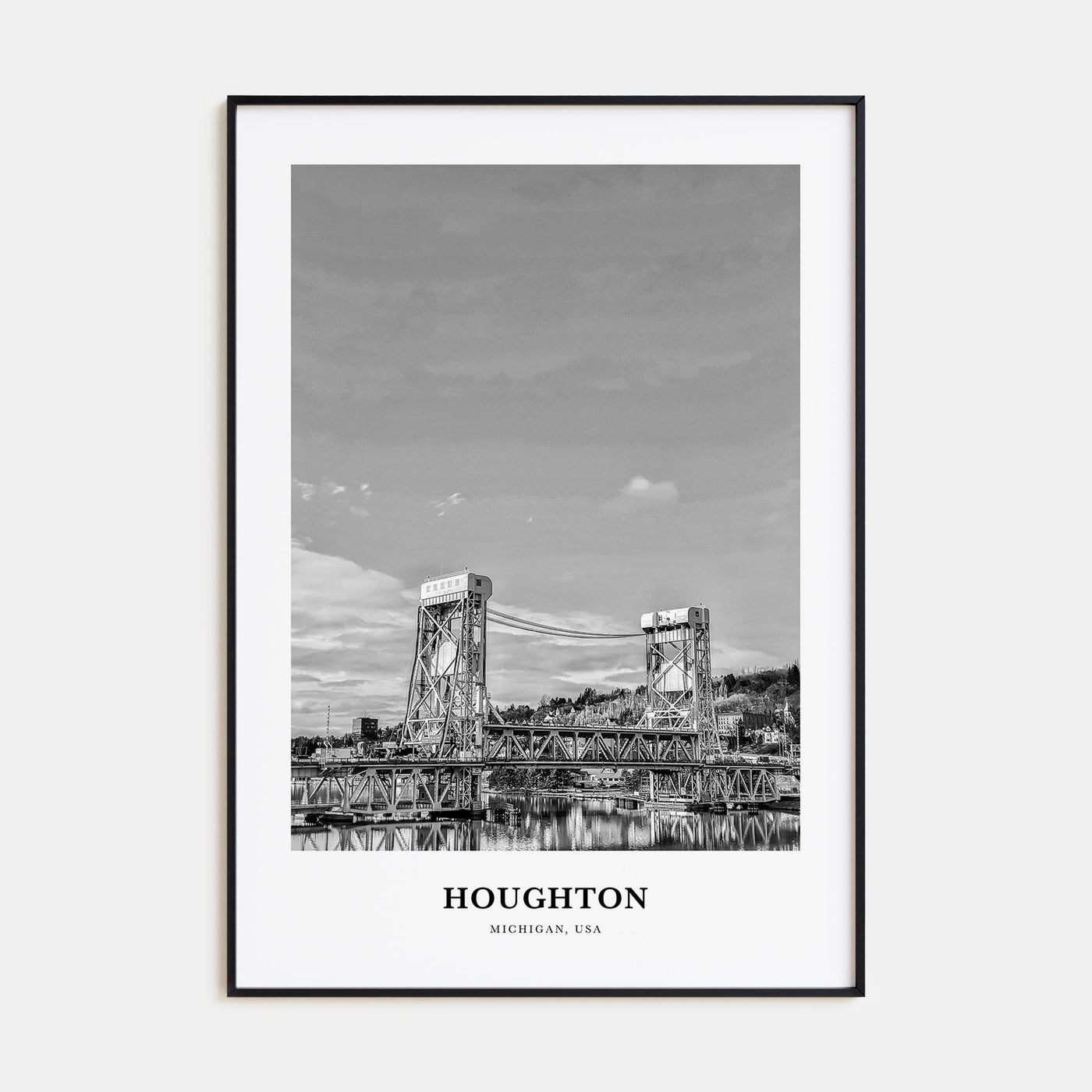 Houghton Portrait B&W Poster