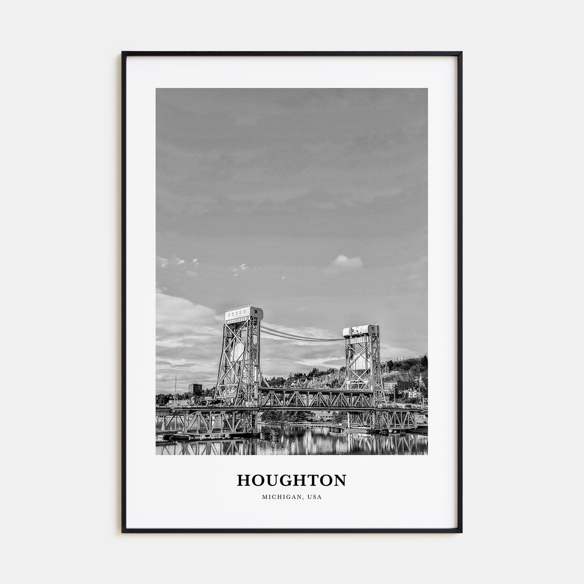 Houghton Portrait B&W Poster