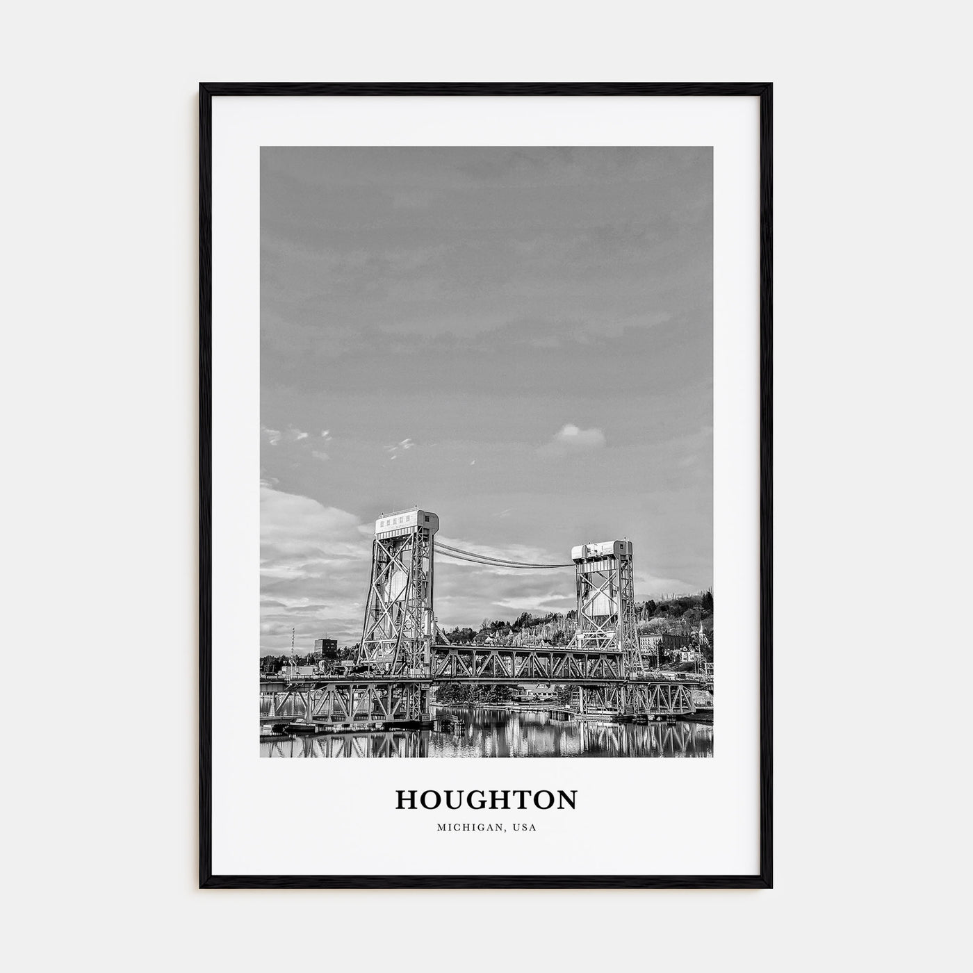 Houghton Portrait B&W Poster