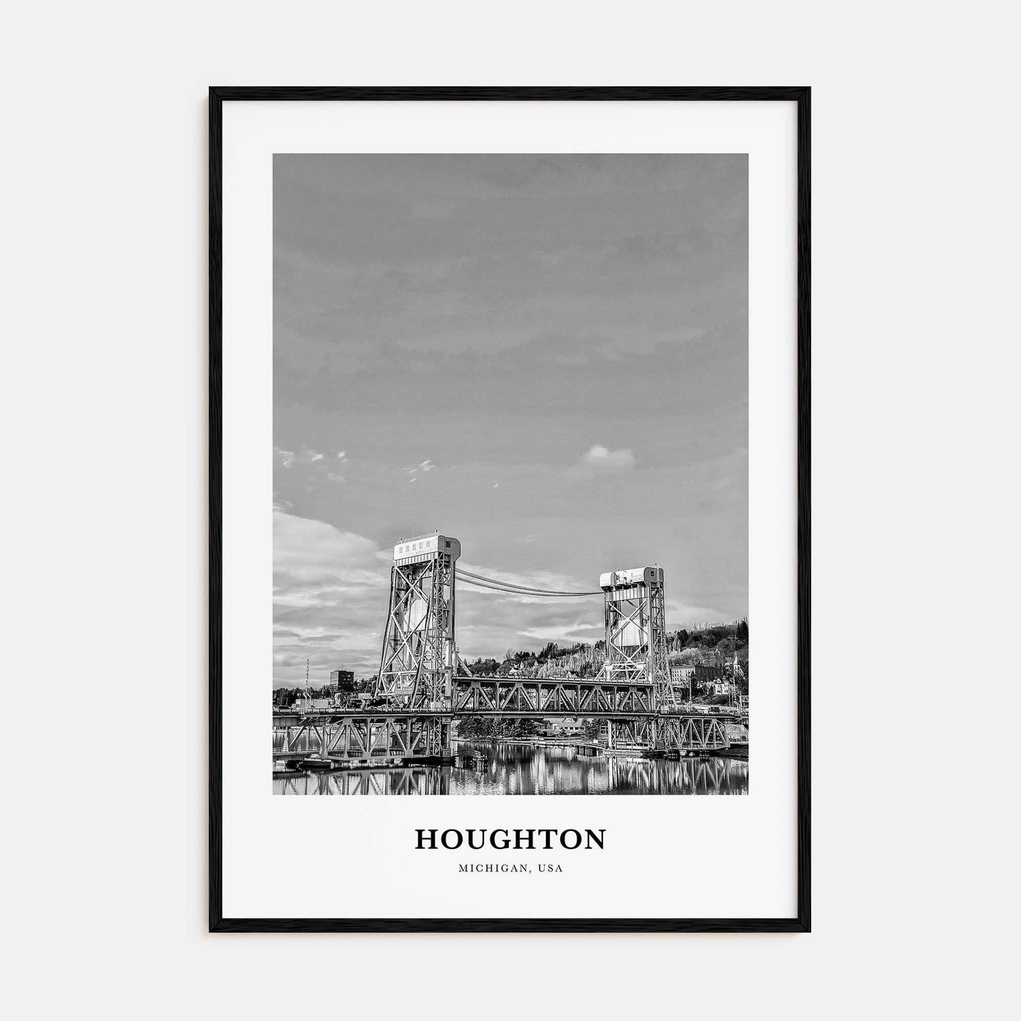 Houghton Portrait B&W Poster